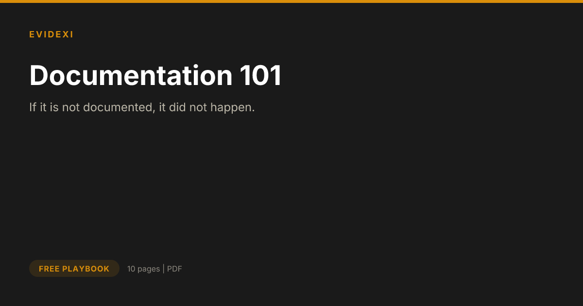 Documentation 101